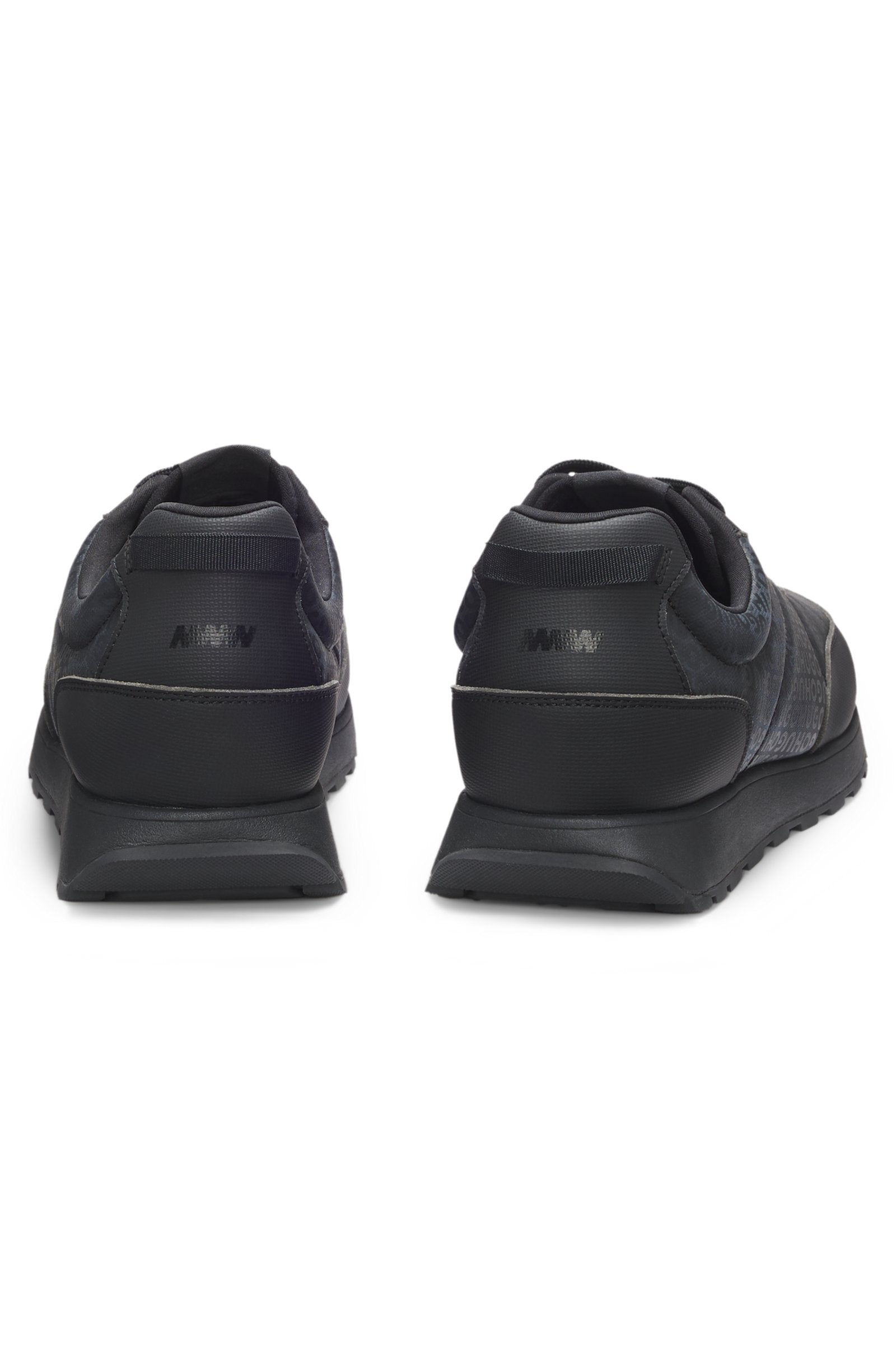 Low-top trainers with monogrammed uppers