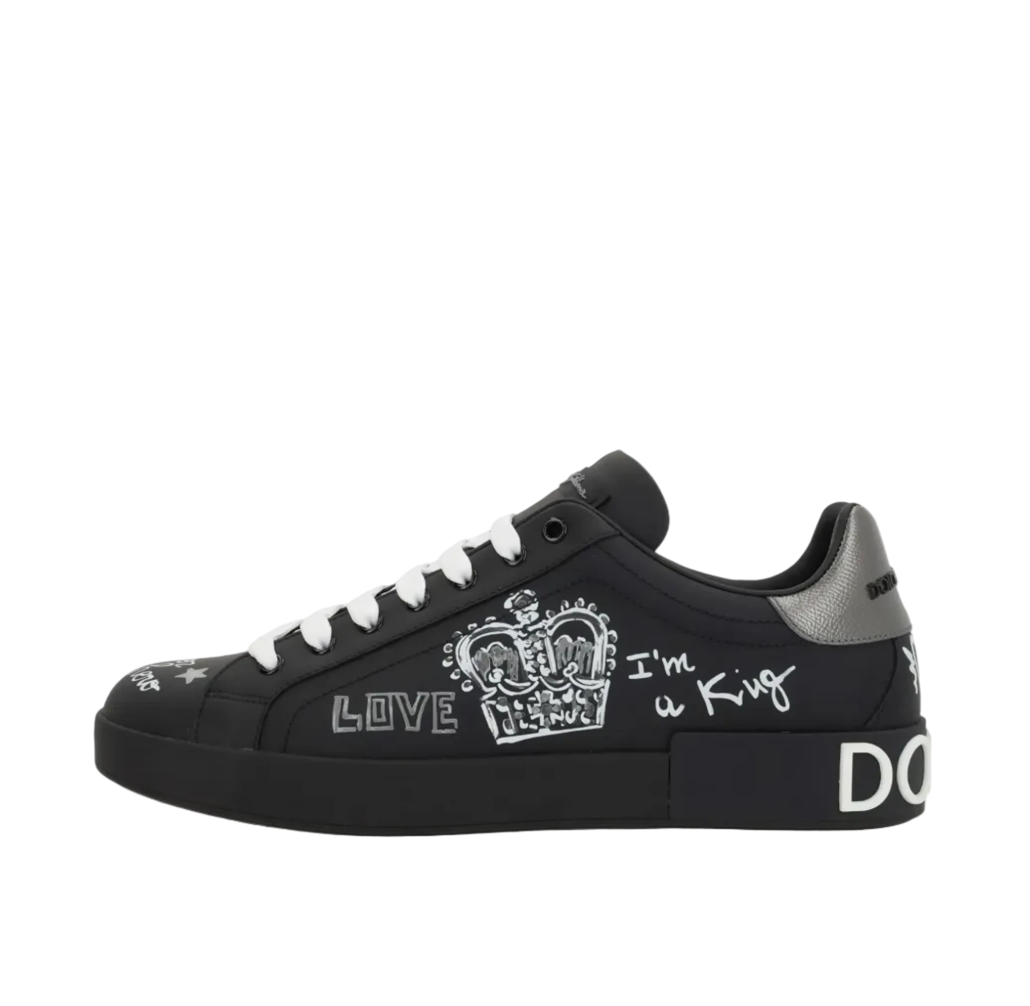 Dolce & Gabbana Graffiti Printed Low-Top Sneakers