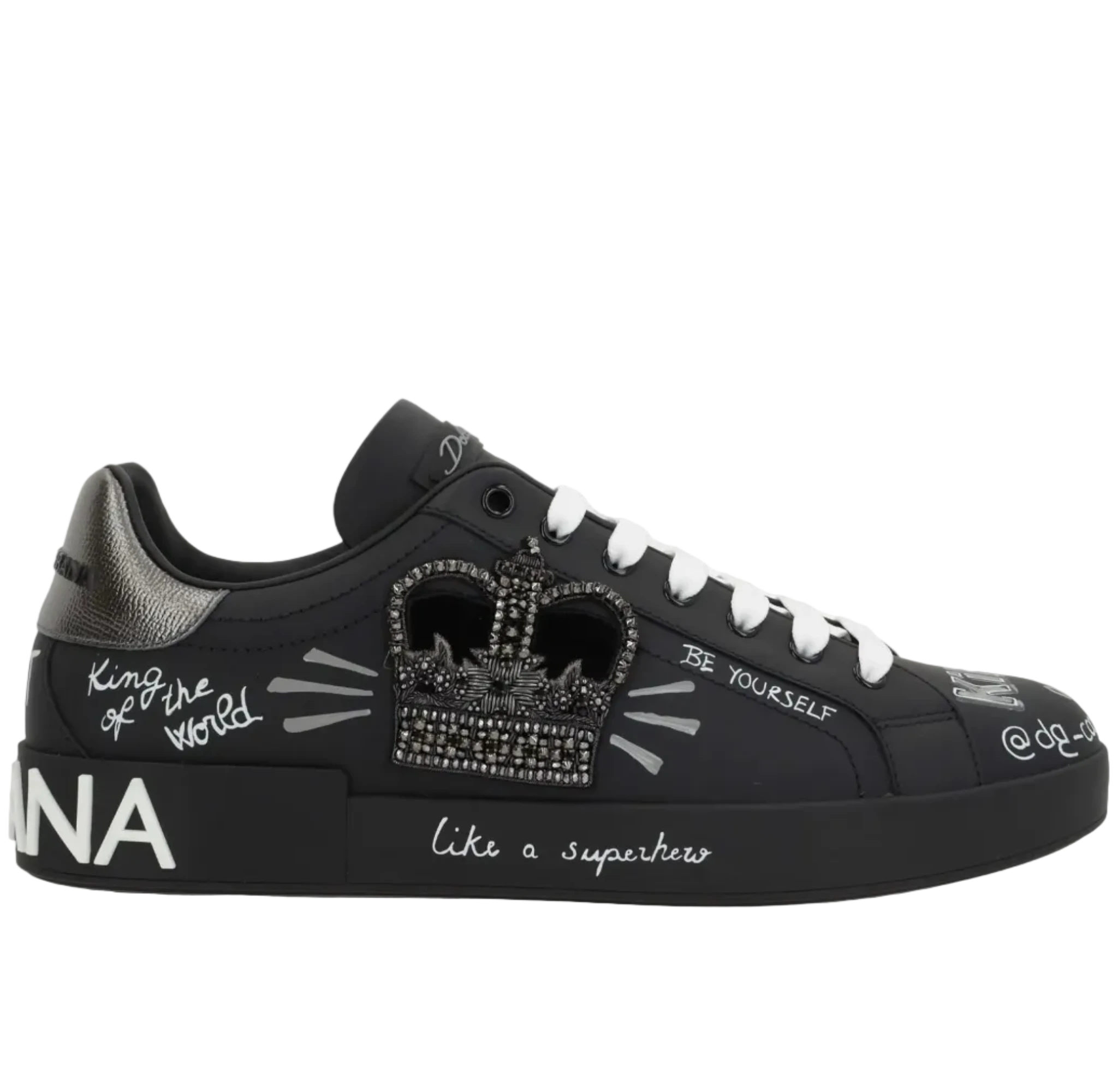 Dolce & Gabbana Graffiti Printed Low-Top Sneakers