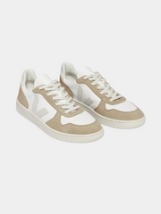 V-10 LEATHER WHITE NATURAL SAHARA