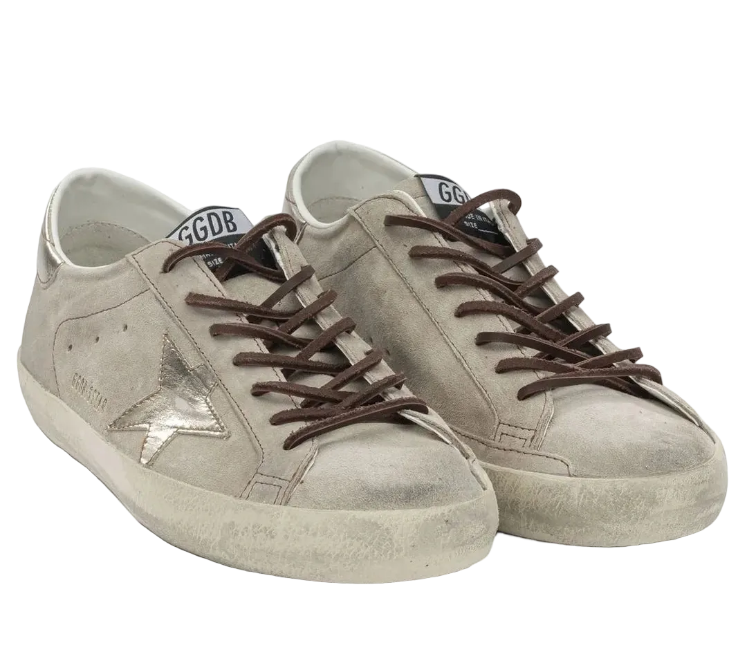 Golden Goose Deluxe Brand Super Star Distressed Low-Top Sneakers