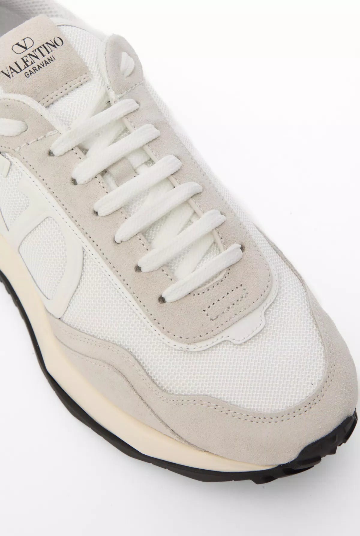 Netrunner fabric and suede trainers