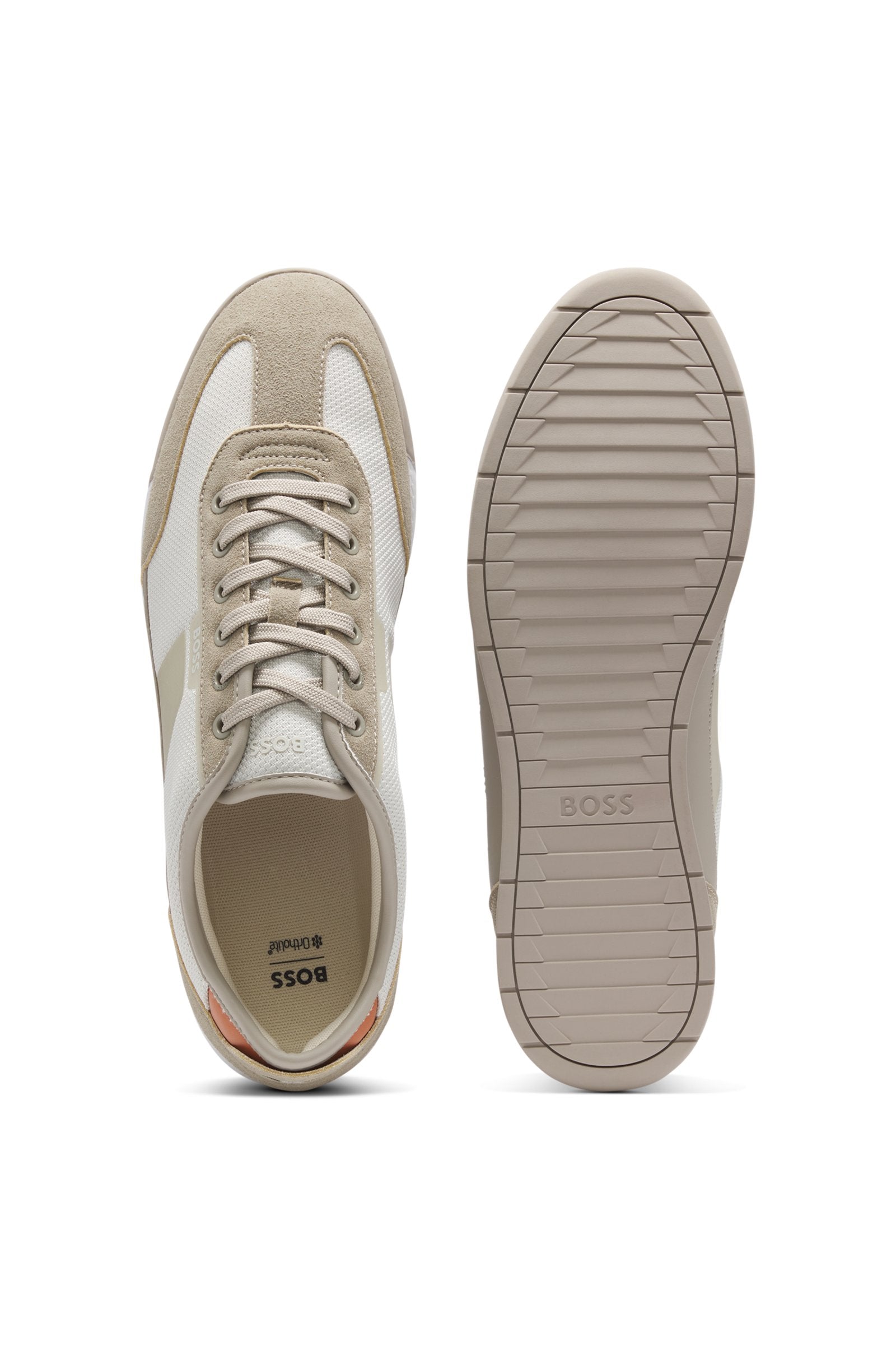 Trainers with mesh detailing