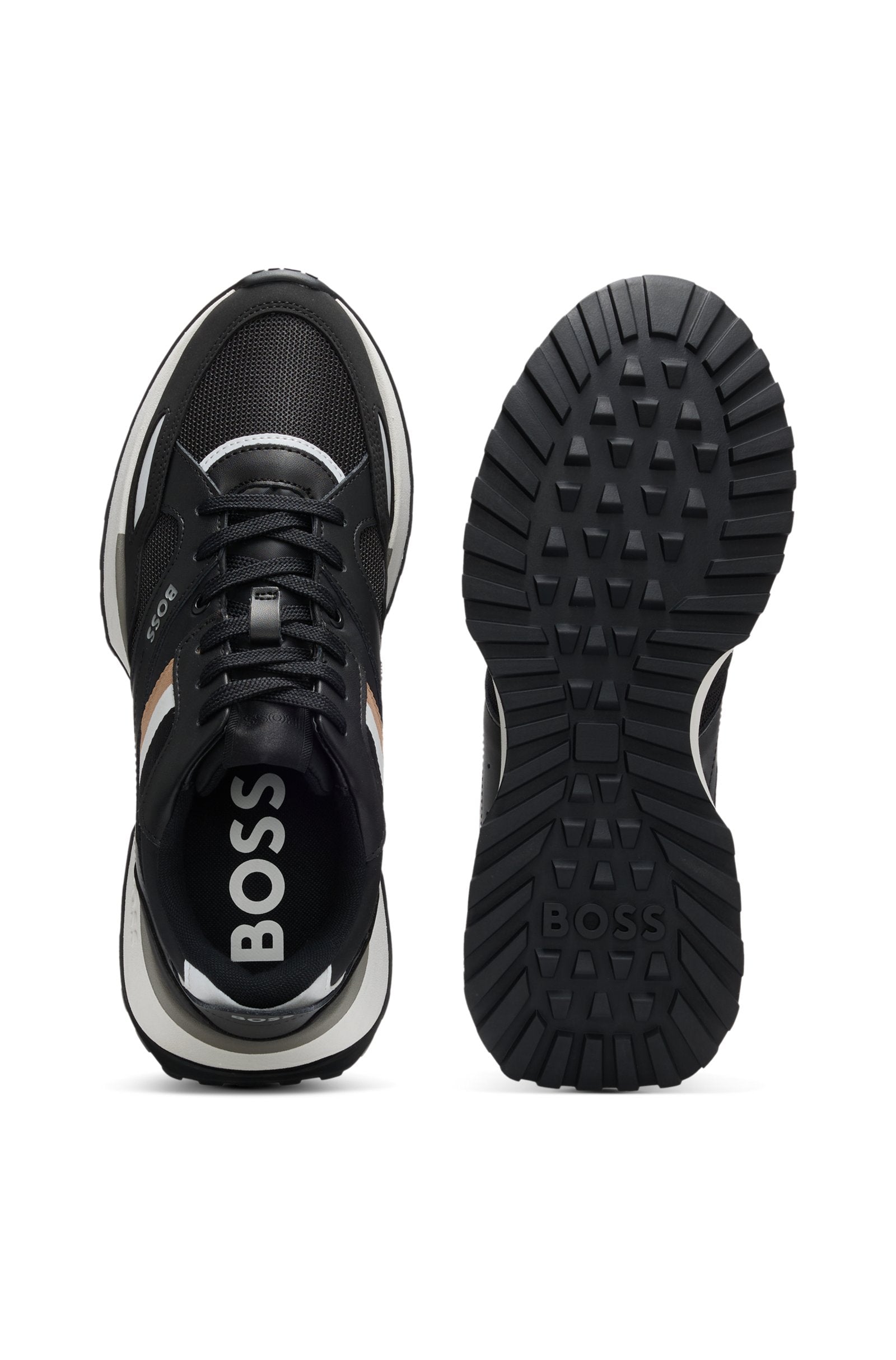 Running-style sneakers with EVA rubber outsole
