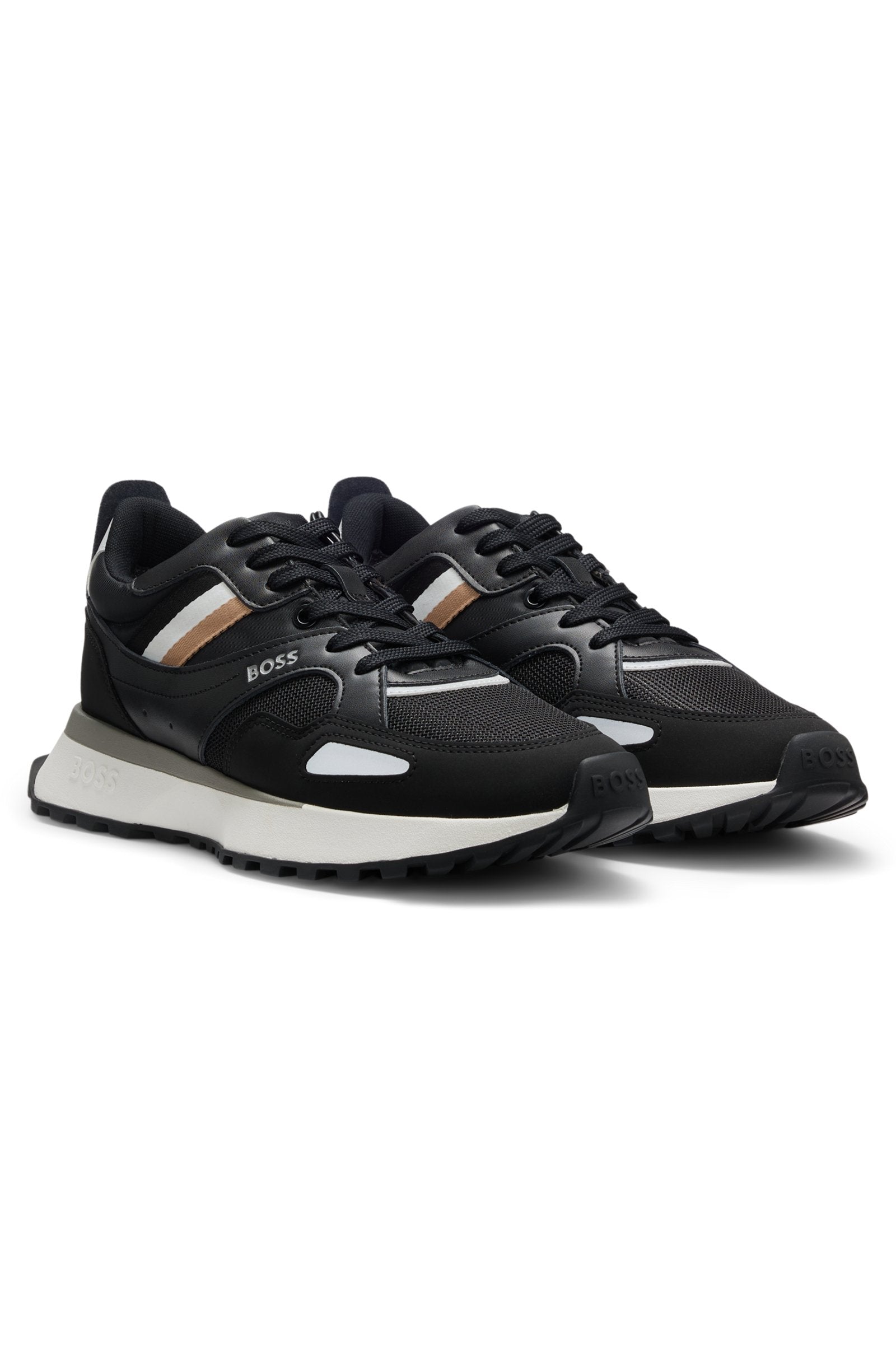 Running-style sneakers with EVA rubber outsole