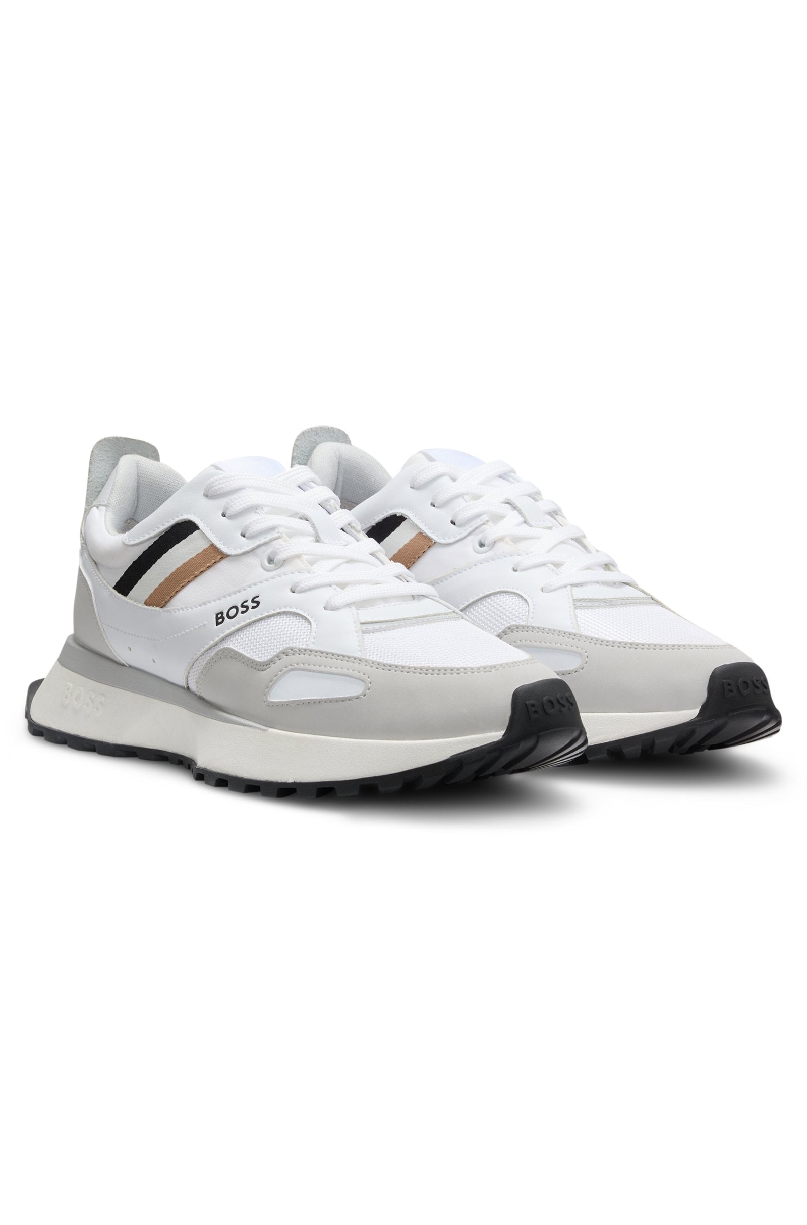 Running-style sneakers with EVA rubber outsole
