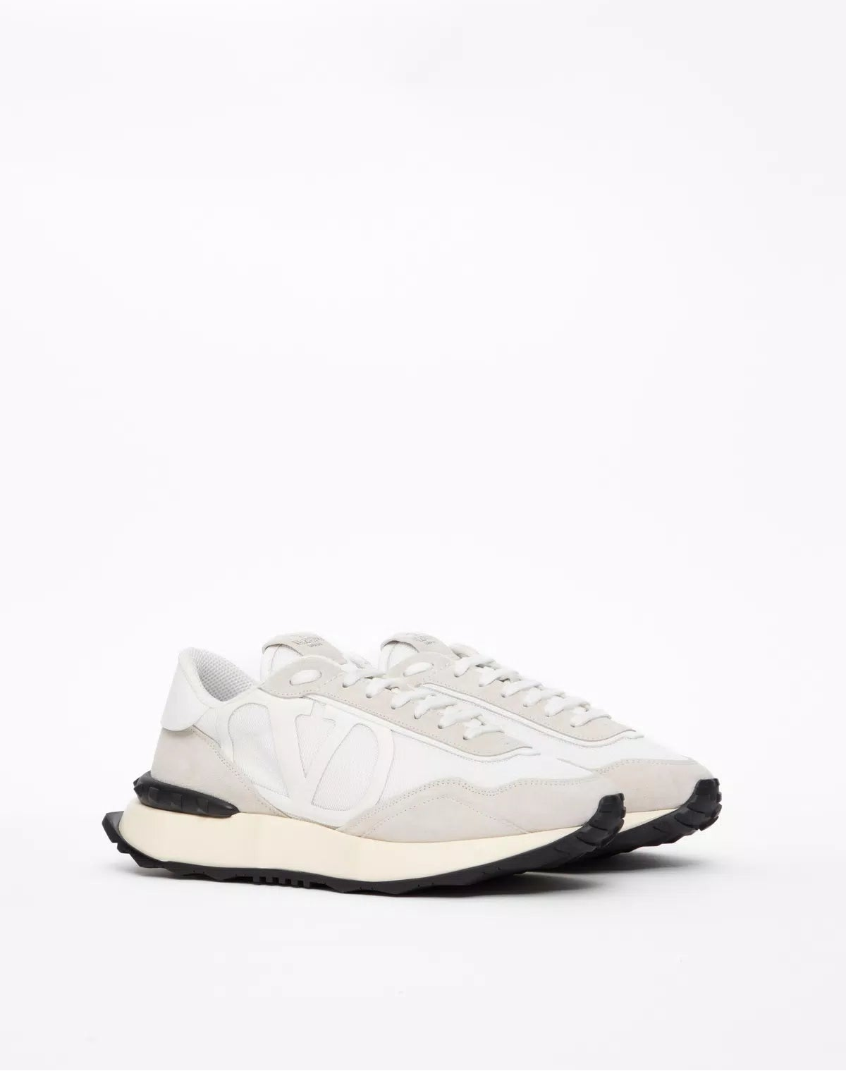 Netrunner fabric and suede trainers