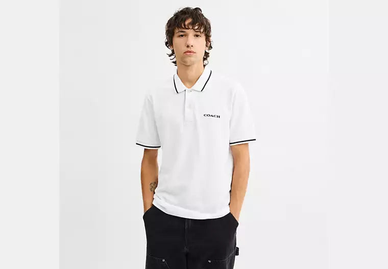 Signature Trim Polo In Organic Cotton
