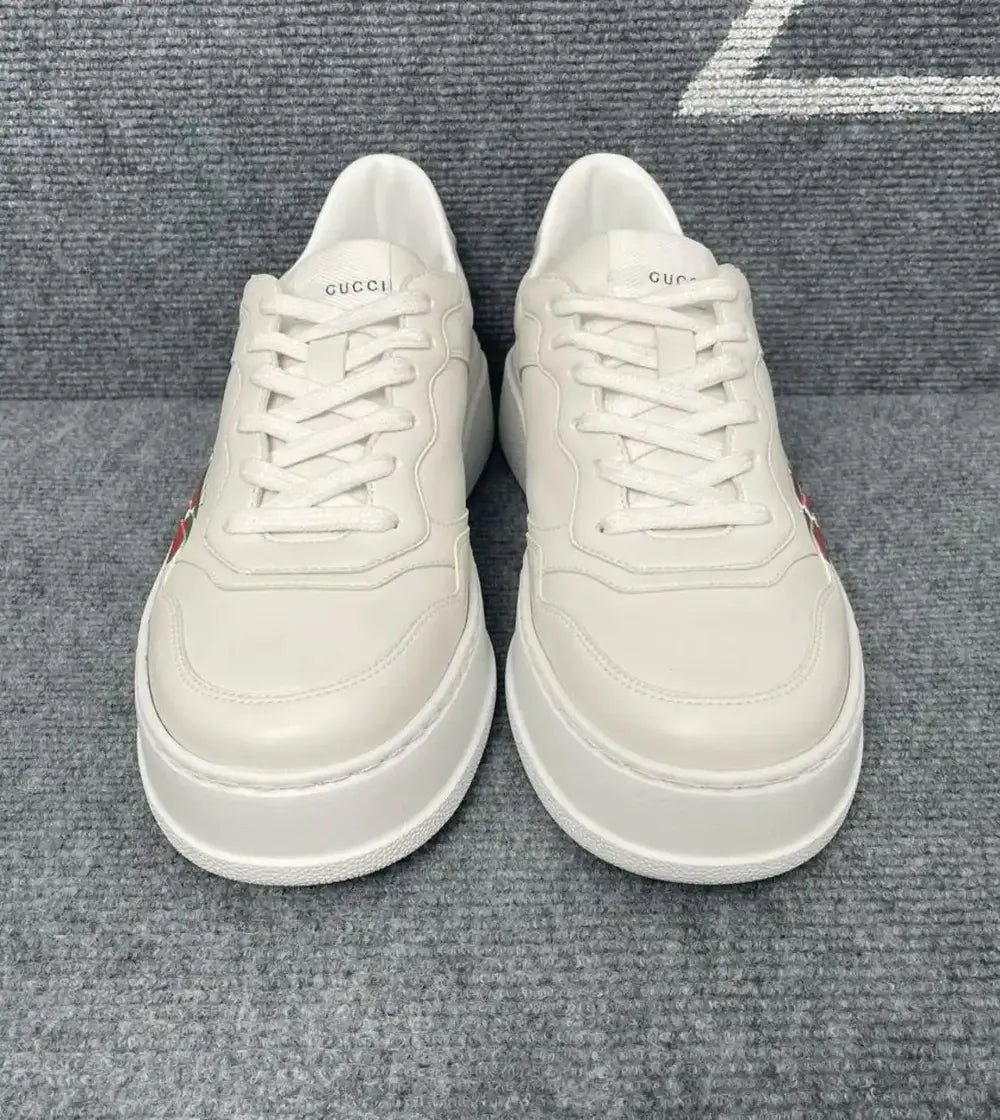 GUCCI white leather