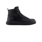 High sneakers with platform sole