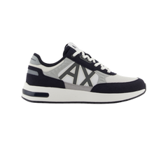 ECO-SUEDE COLOR BLOCK LOGO SNEAKERS