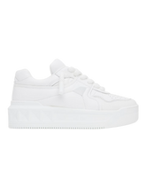 White One Stud XL Nappa Leather Low-Top Sneakers