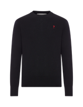 AMI Paris Logo Embroidered Crewneck Sweater