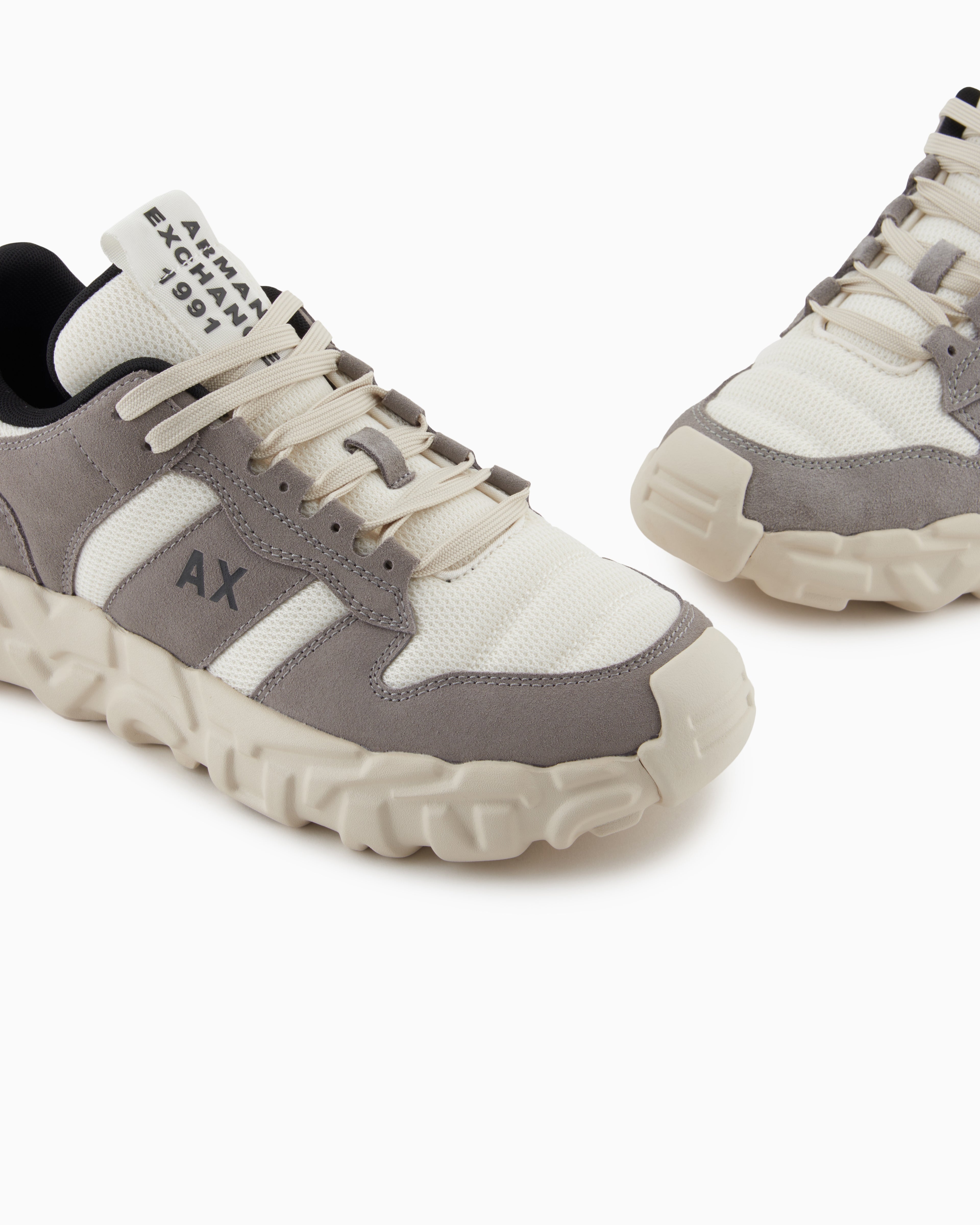 Technical fabric sneakers