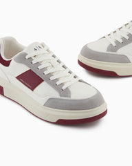 Sneakers with contrasting inserts