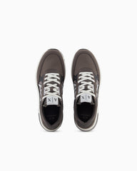 ECO-SUEDE COLOR BLOCK LOGO SNEAKERS