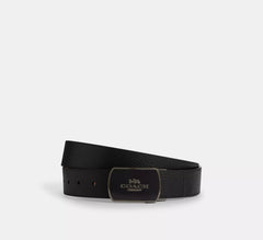 Plaque Buckle Cut To Size Reversible Belt, 38 Mm