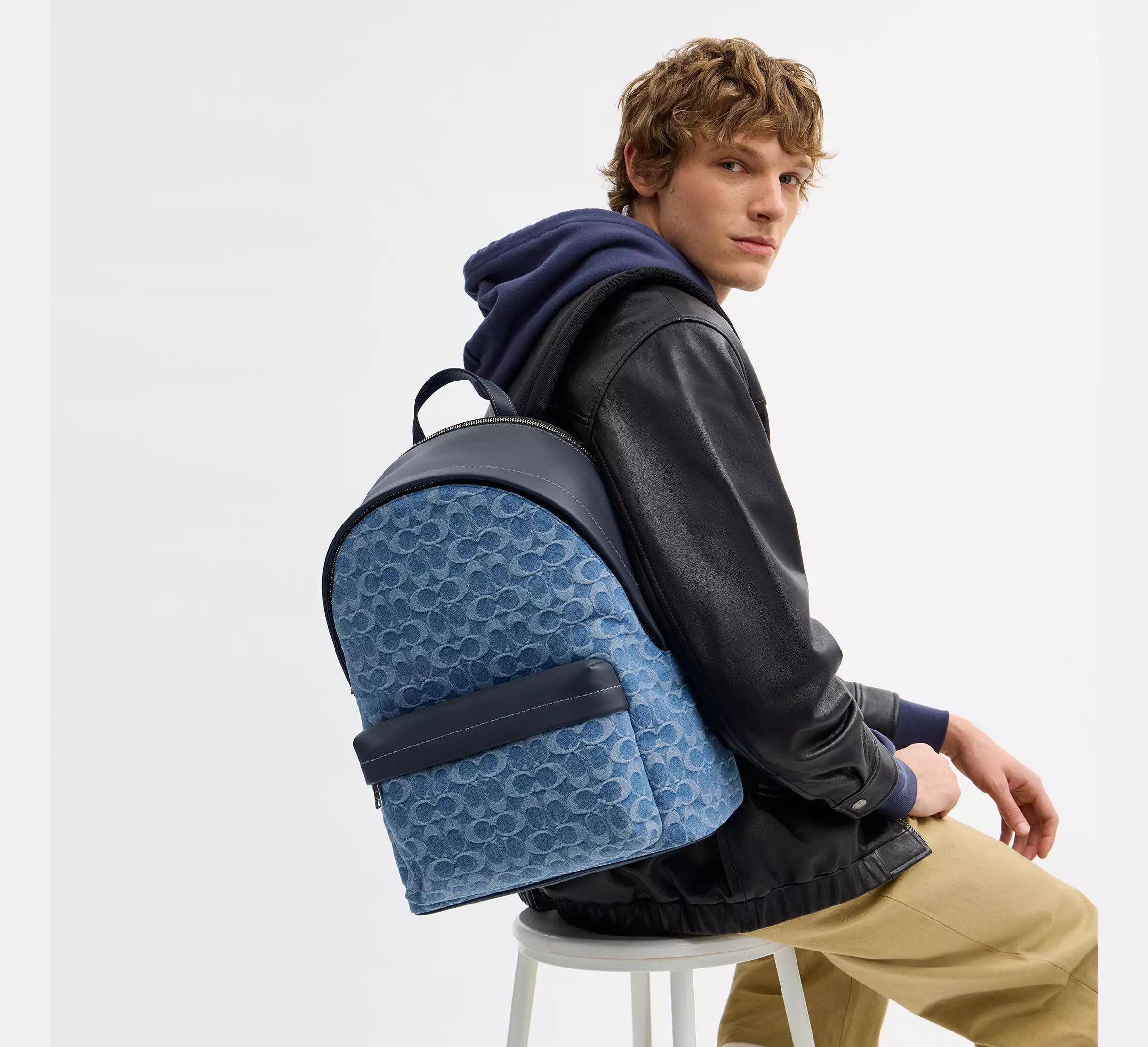 Taylor Backpack In Signature Denim