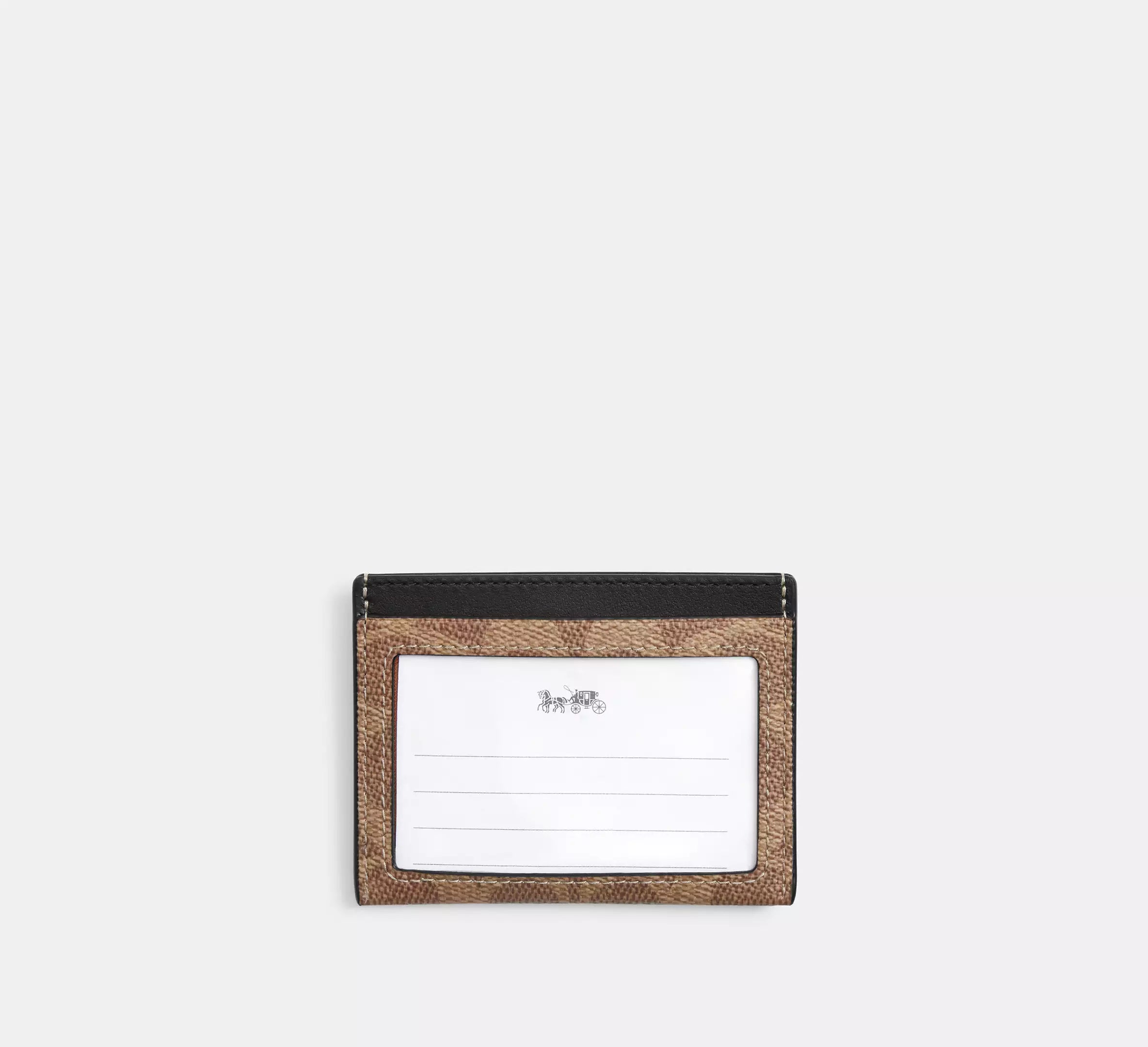 Slim Id Card Case In Signature Canvas