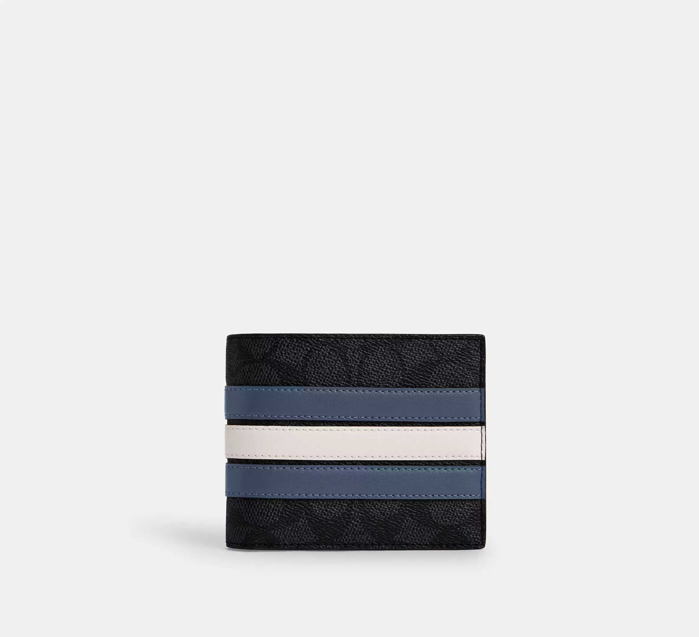 3 In 1 Wallet In Signature Canvas With Varsity Stripe