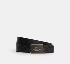 Plaque Buckle Cut-To-Size Reversible Belt, 38 Mm