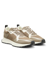 Mesh-detail trainers in mixed materials