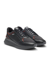 Porsche x BOSS trainers with mesh and leather