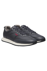 Retro-inspired trainers with faux-leather trims