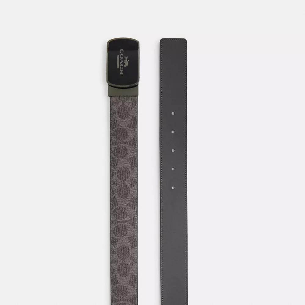 Plaque Buckle Cut To Size Reversible Belt, 38 Mm