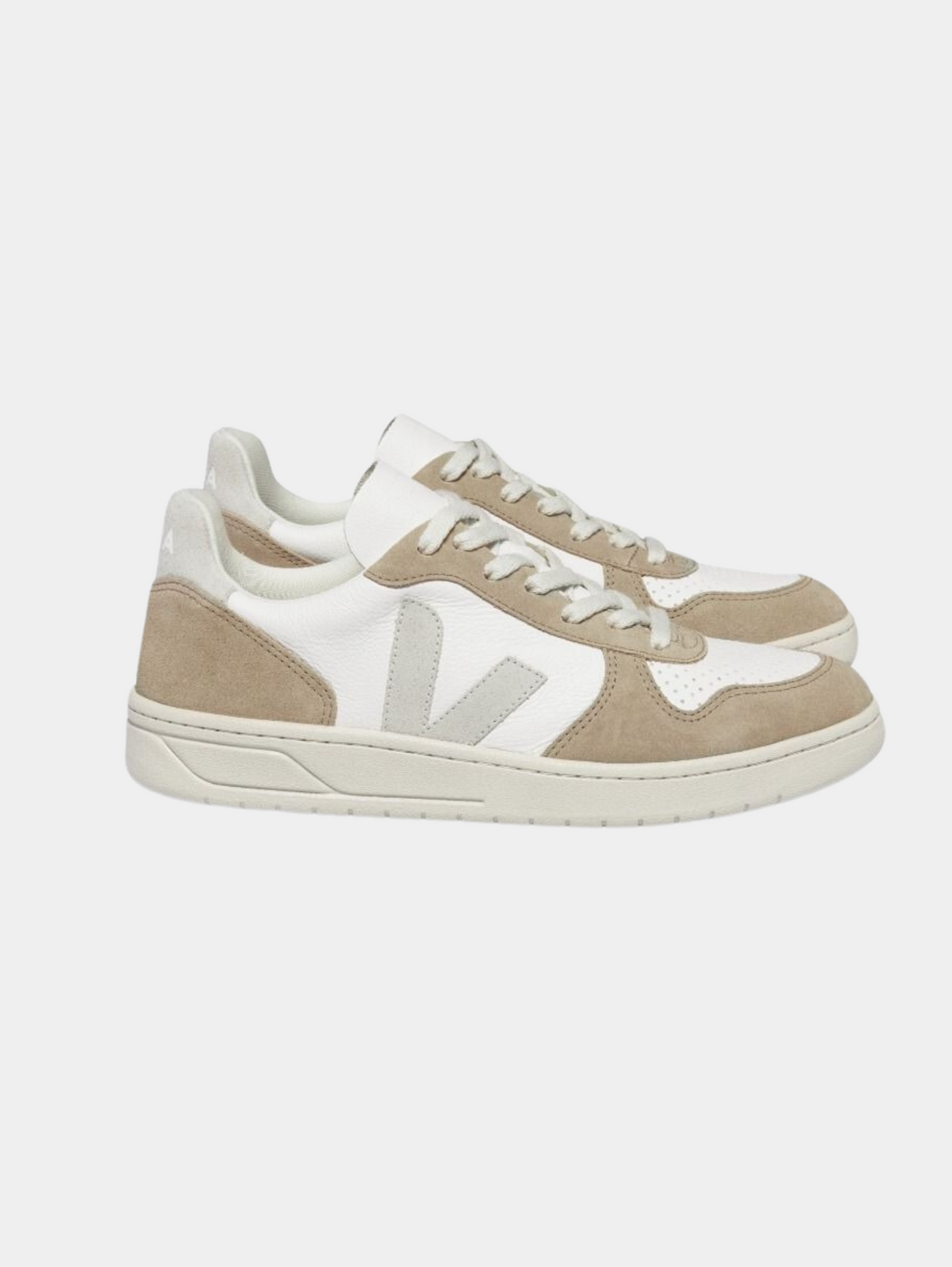 V-10 LEATHER WHITE NATURAL SAHARA