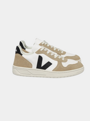 V-10 LEATHER WHITE BLACK SAHARA