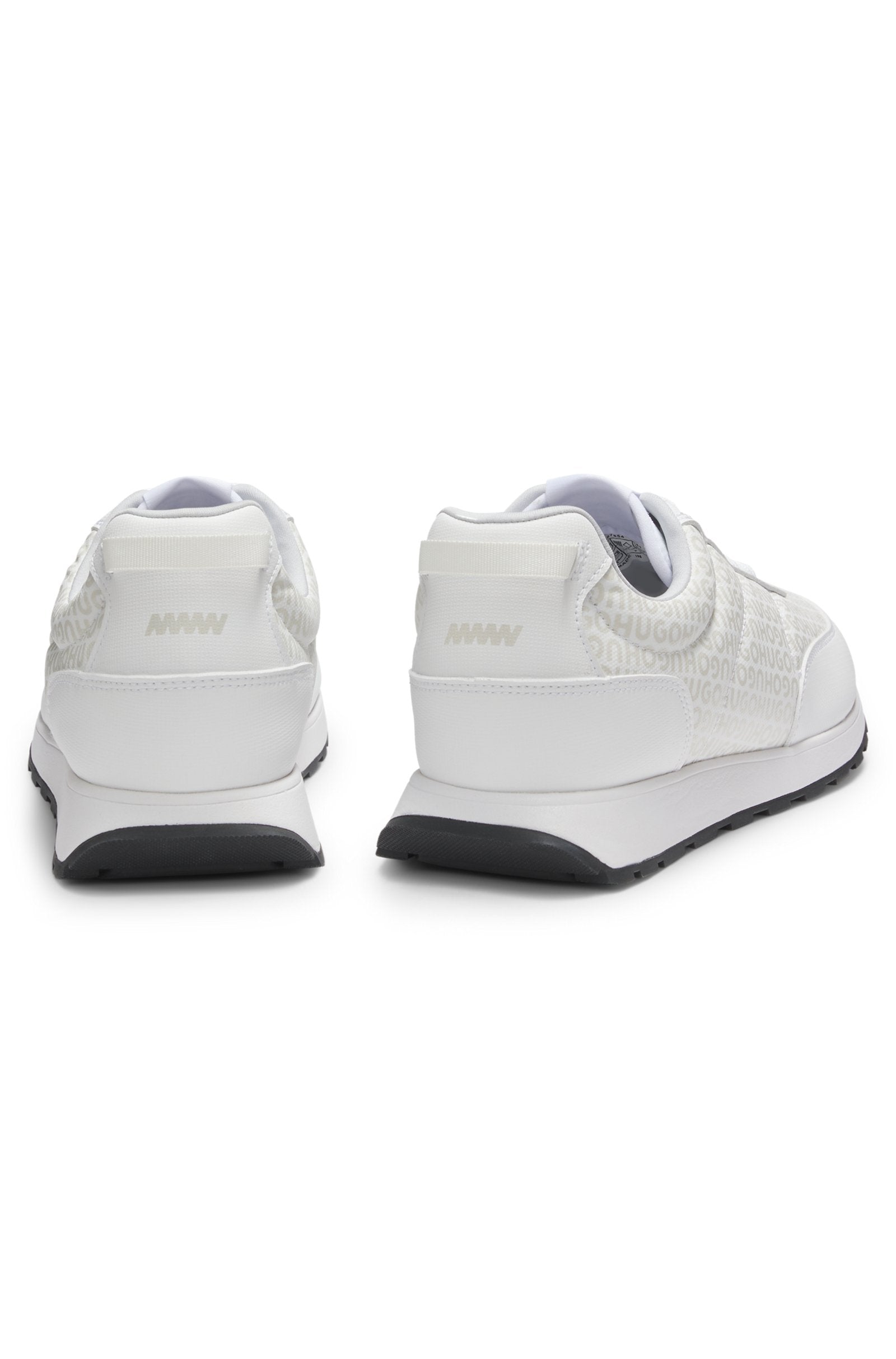 Low-top trainers with monogrammed uppers