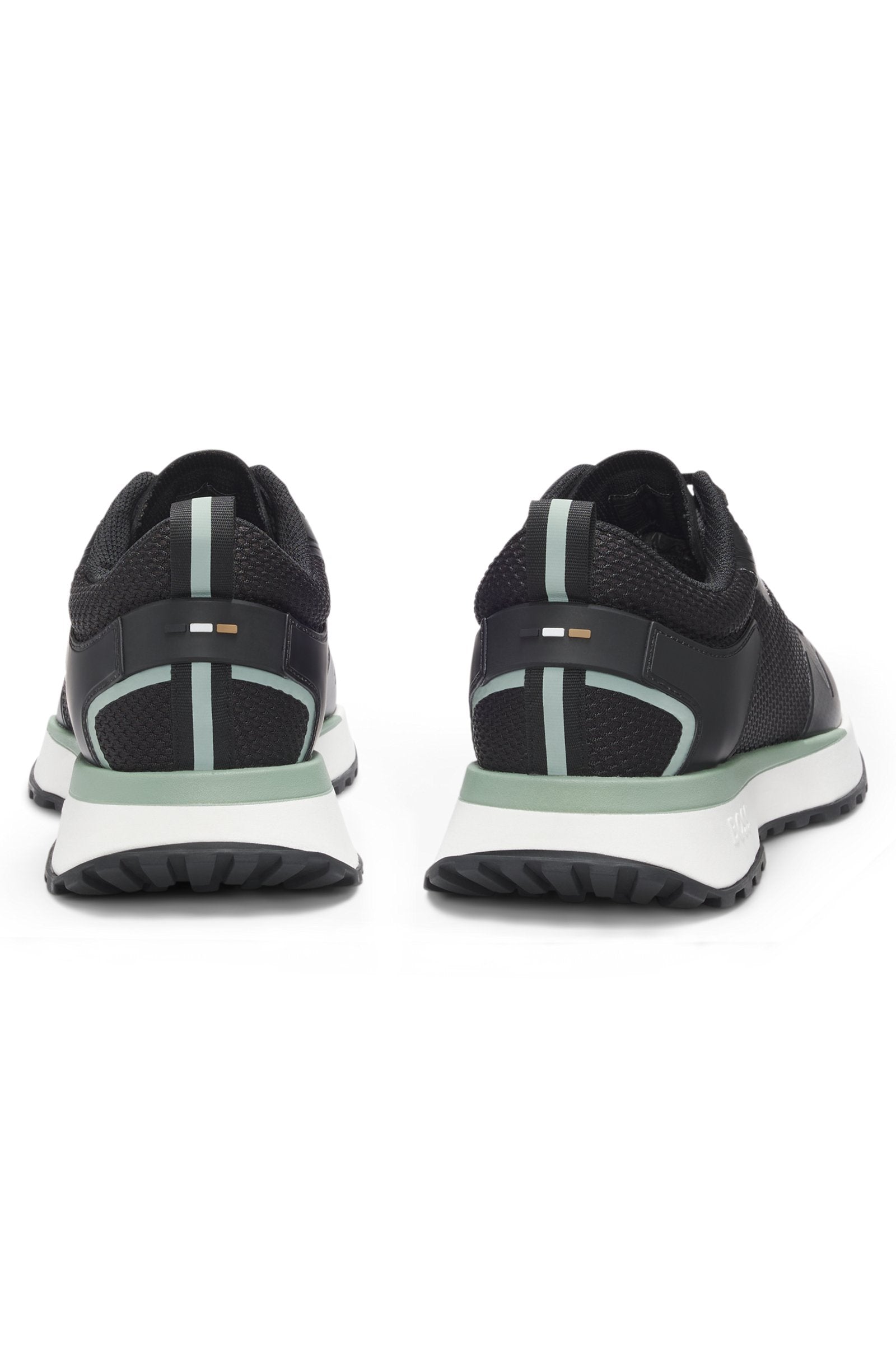 Mesh-detail trainers in mixed materials