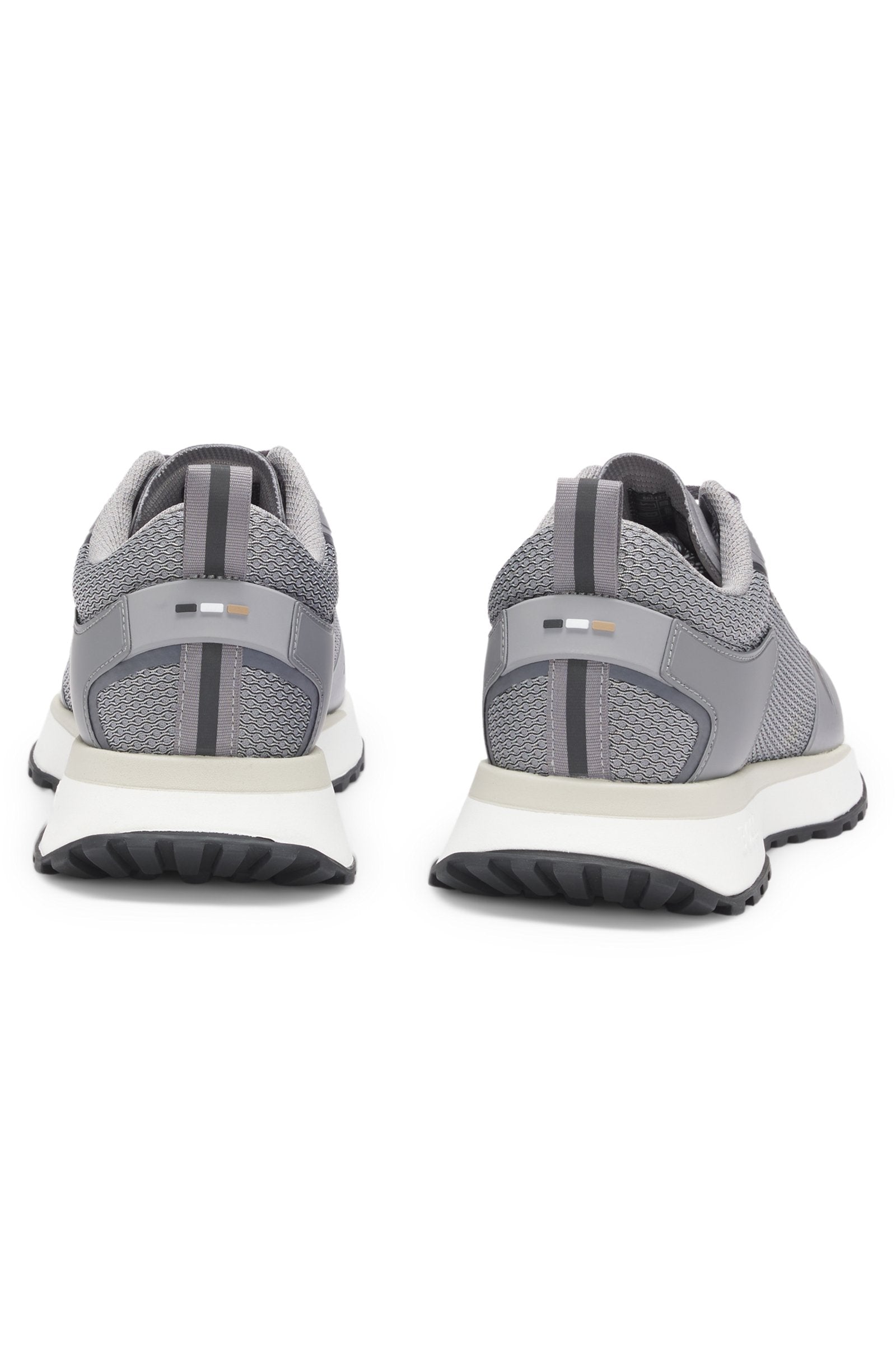 Mesh-detail trainers in mixed materials