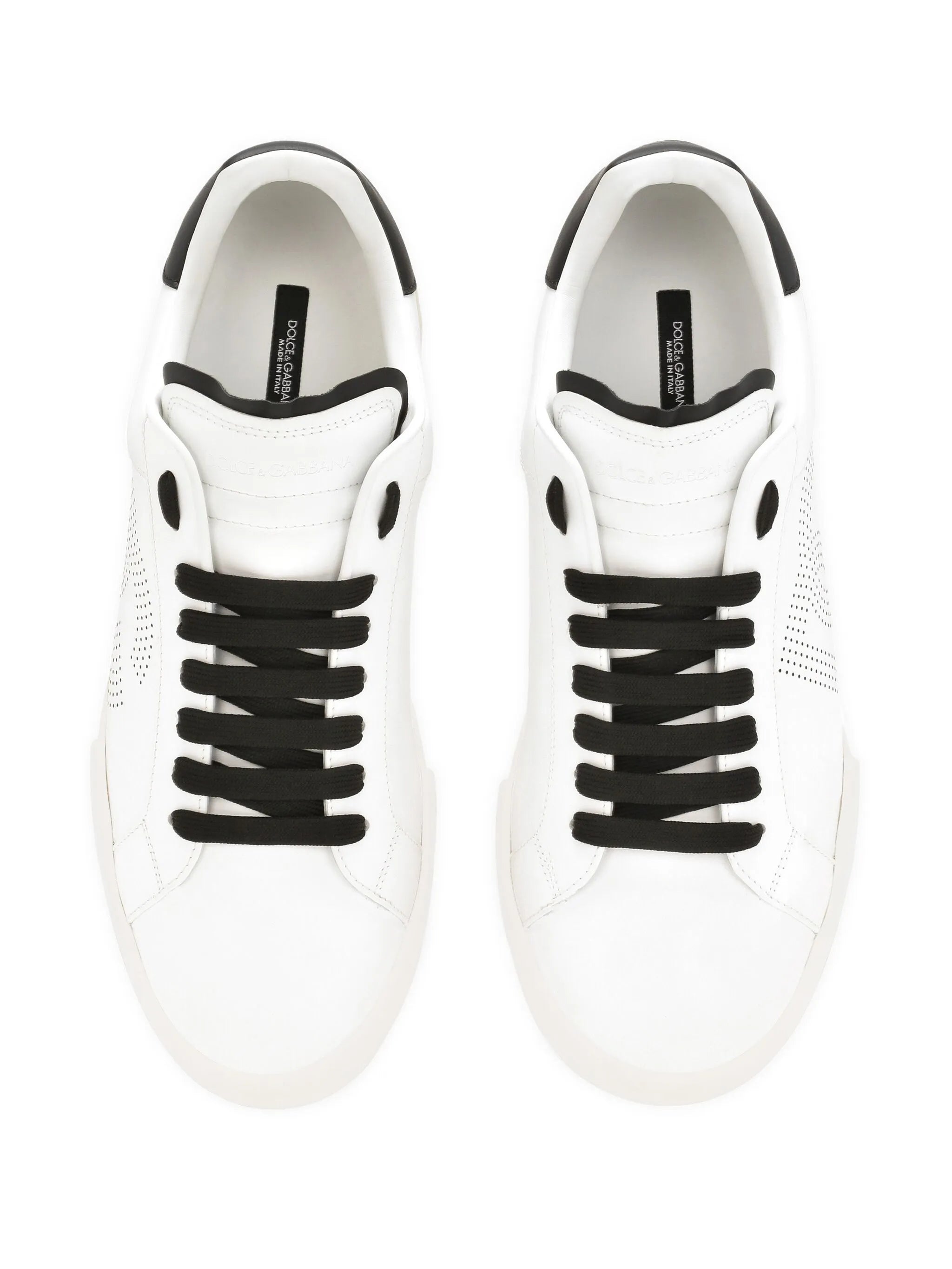Dolce & Gabbana Portofino DG Logo Perforated Sneakers