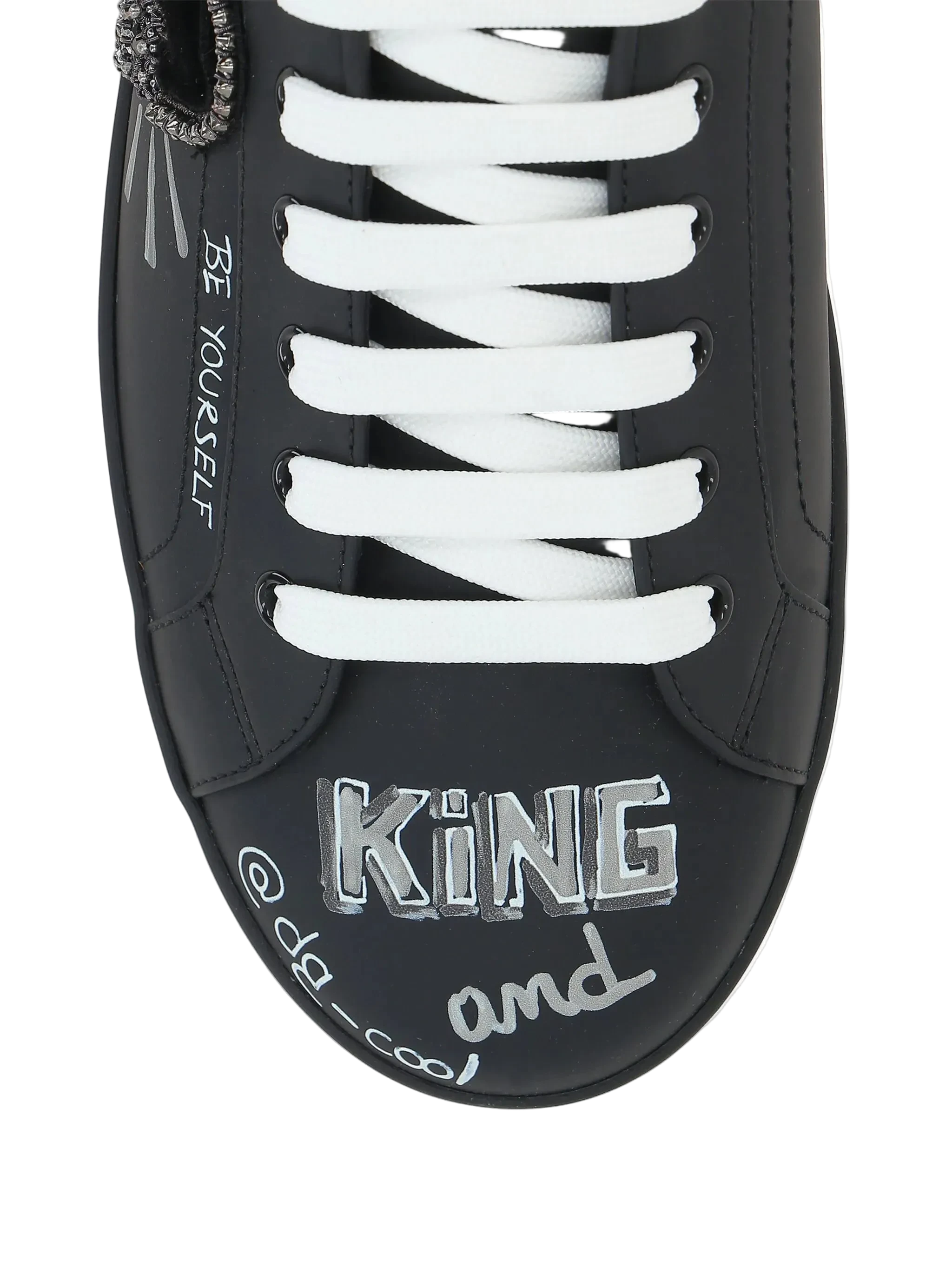 Dolce & Gabbana Graffiti Printed Low-Top Sneakers