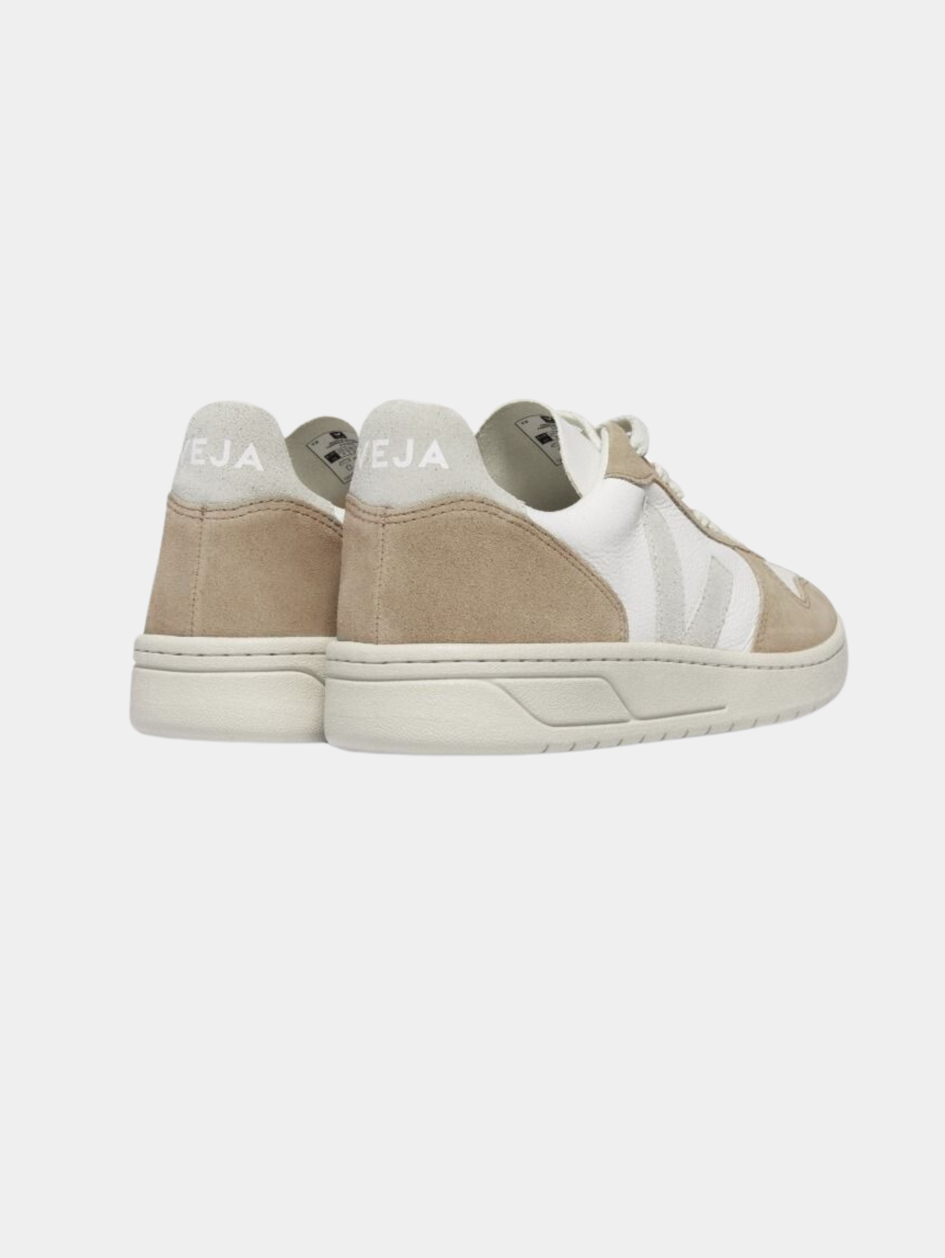 V-10 LEATHER WHITE NATURAL SAHARA