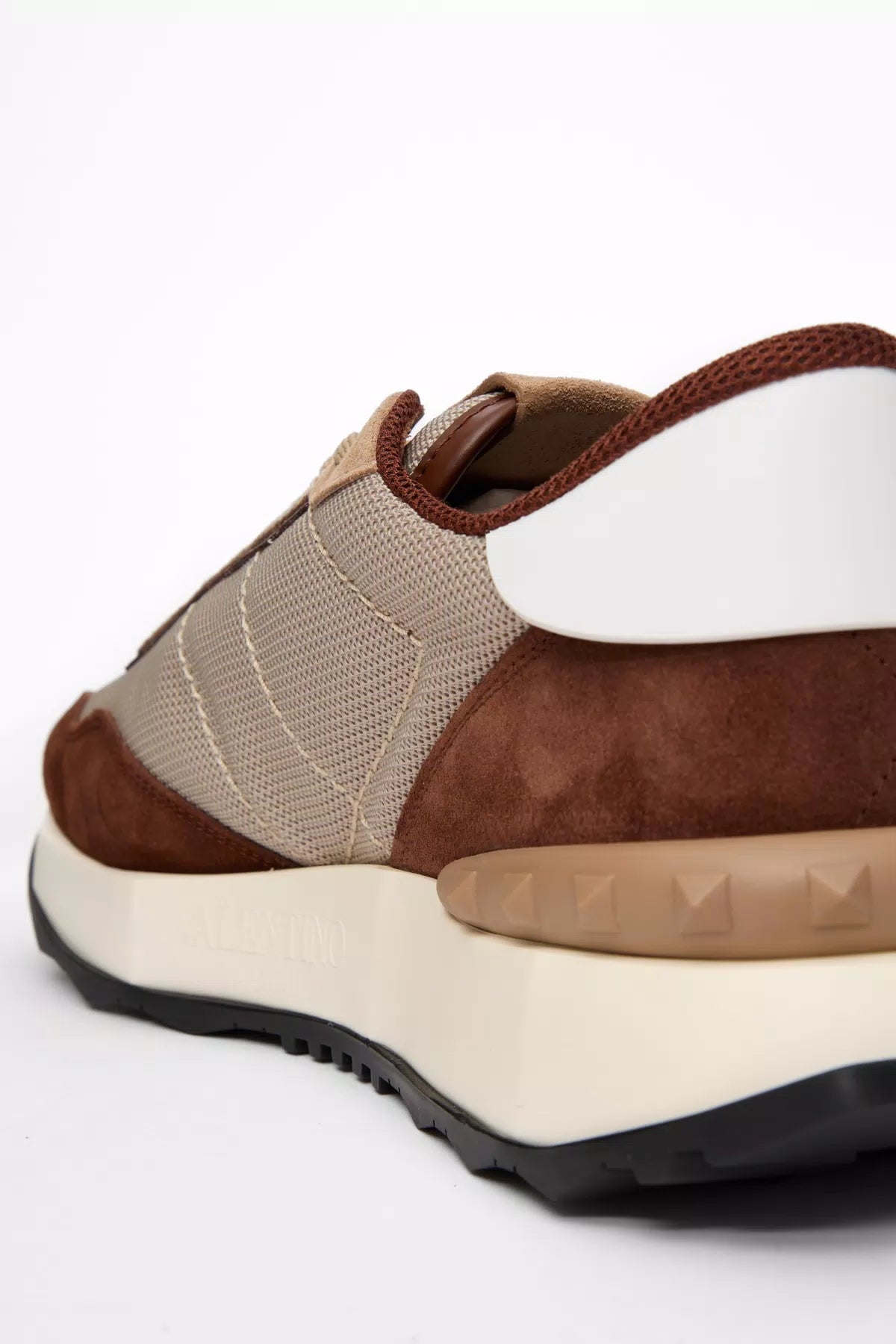 Netrunner fabric and suede trainers