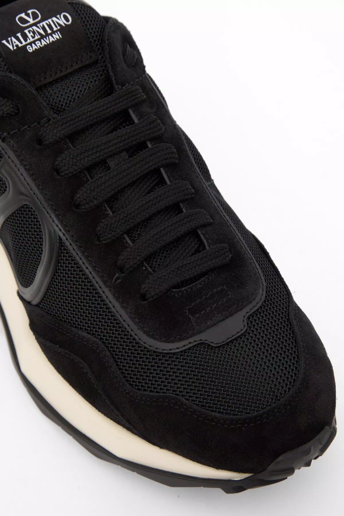 Netrunner fabric and suede trainers