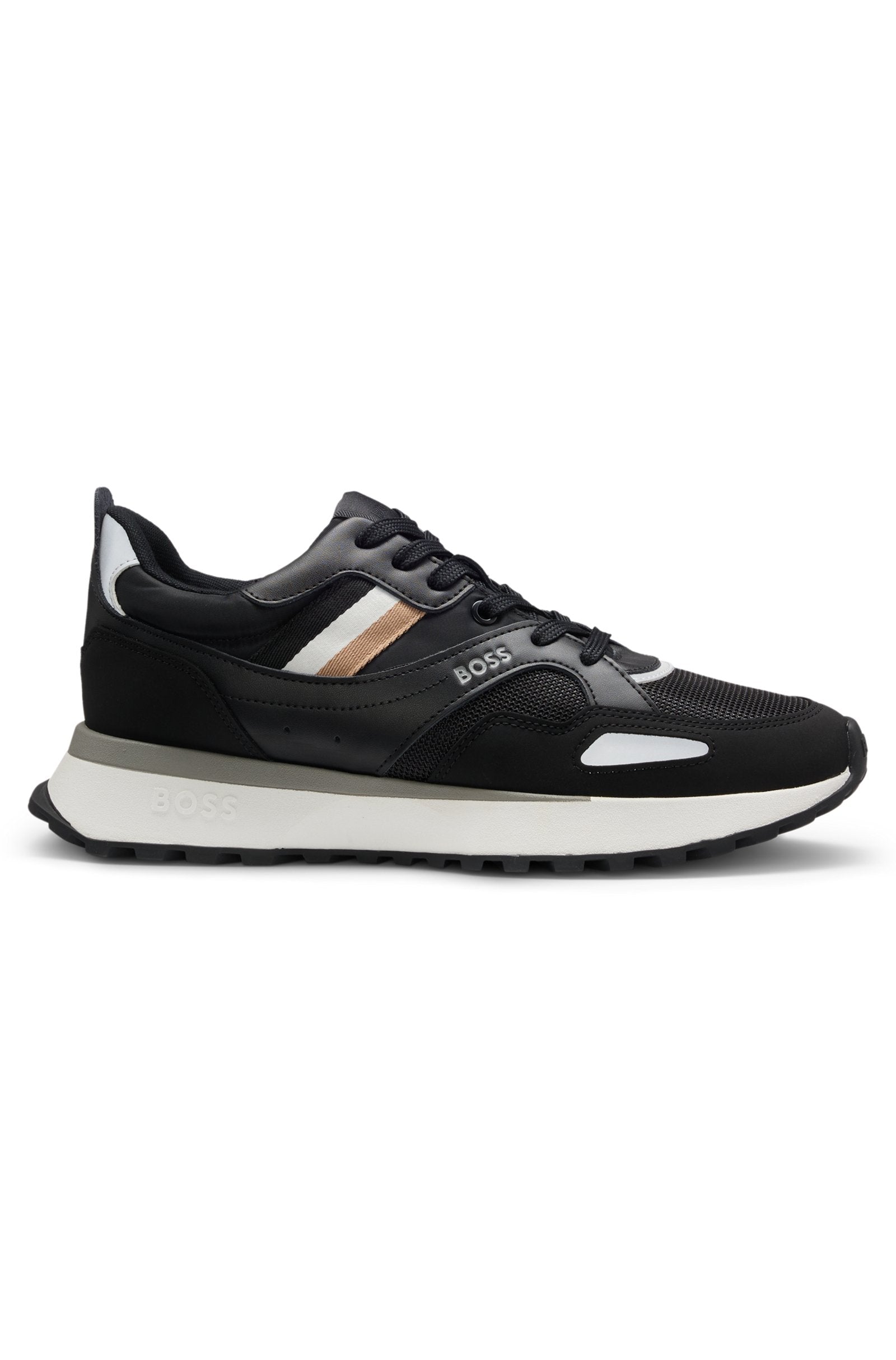 Running-style sneakers with EVA rubber outsole
