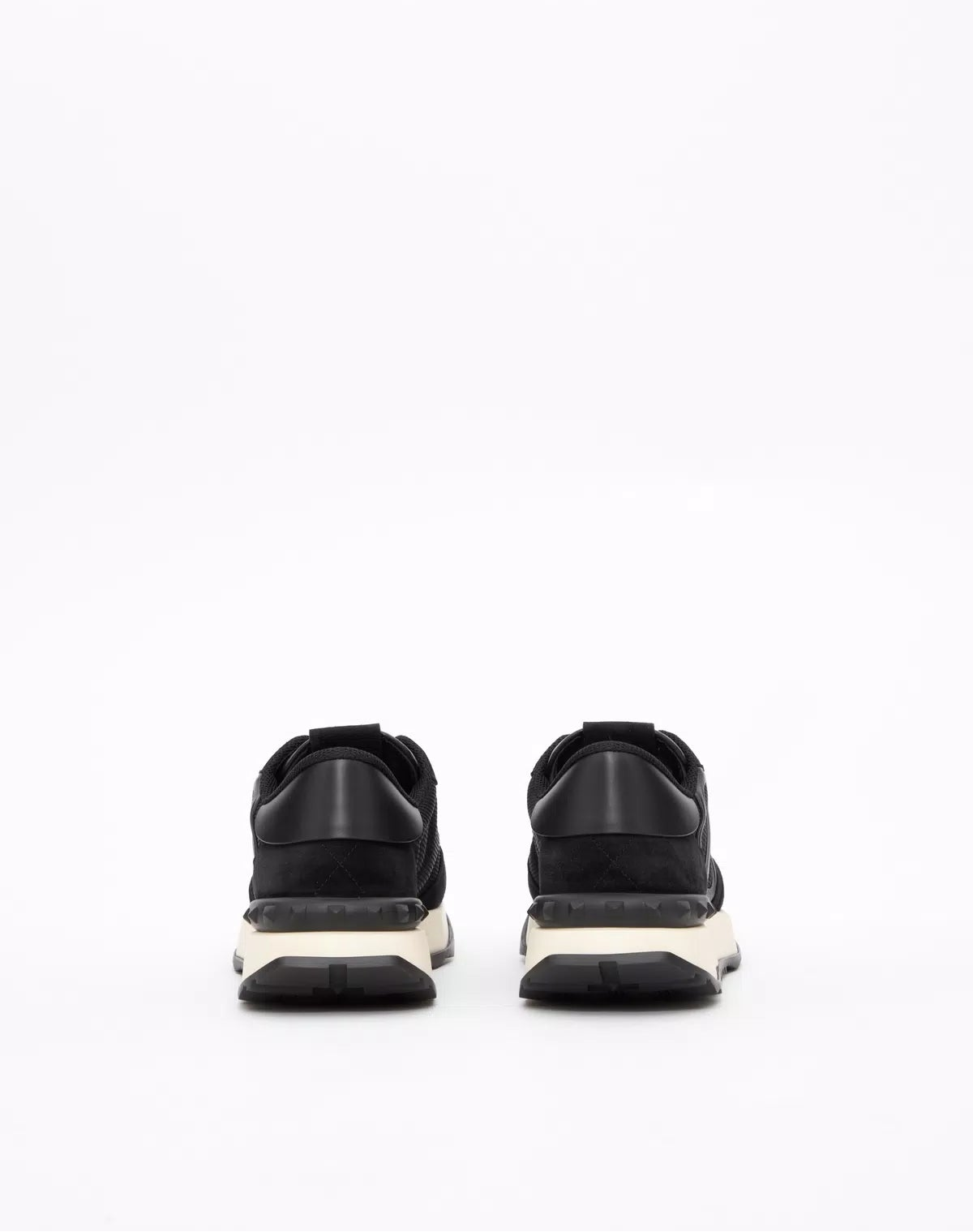 Netrunner fabric and suede trainers