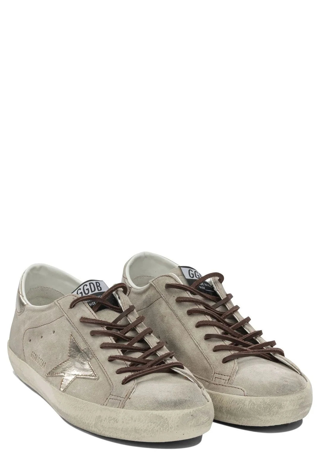 Golden Goose Deluxe Brand Super Star Distressed Low-Top Sneakers