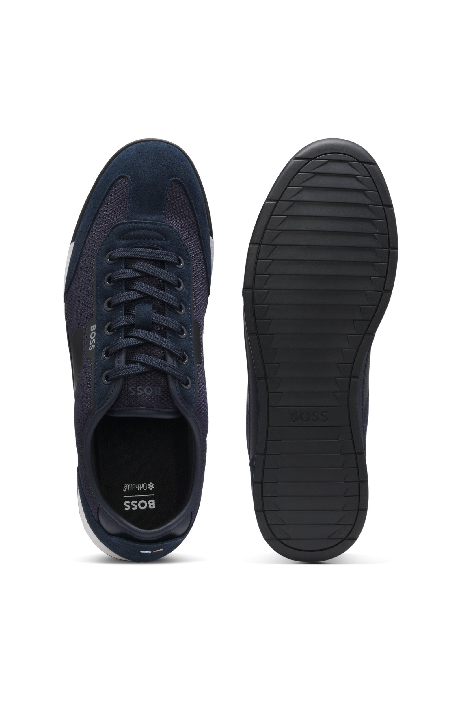 Trainers with mesh detailing