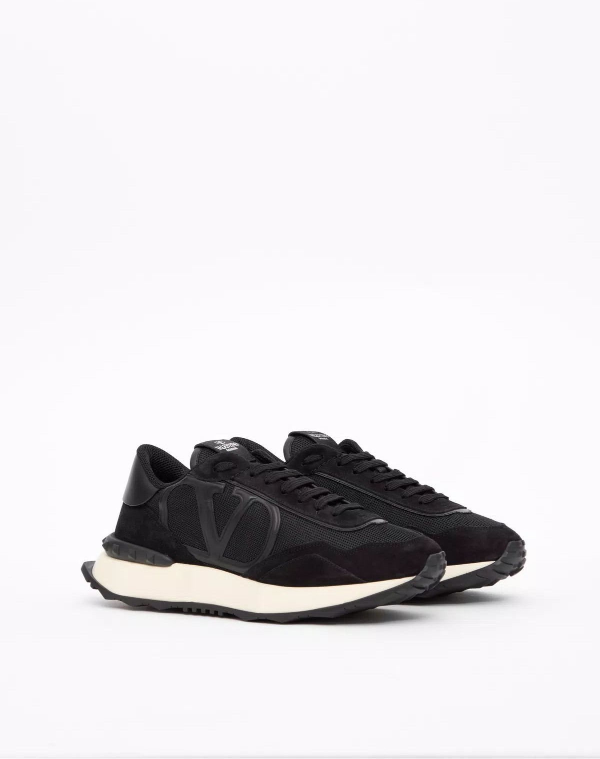 Netrunner fabric and suede trainers