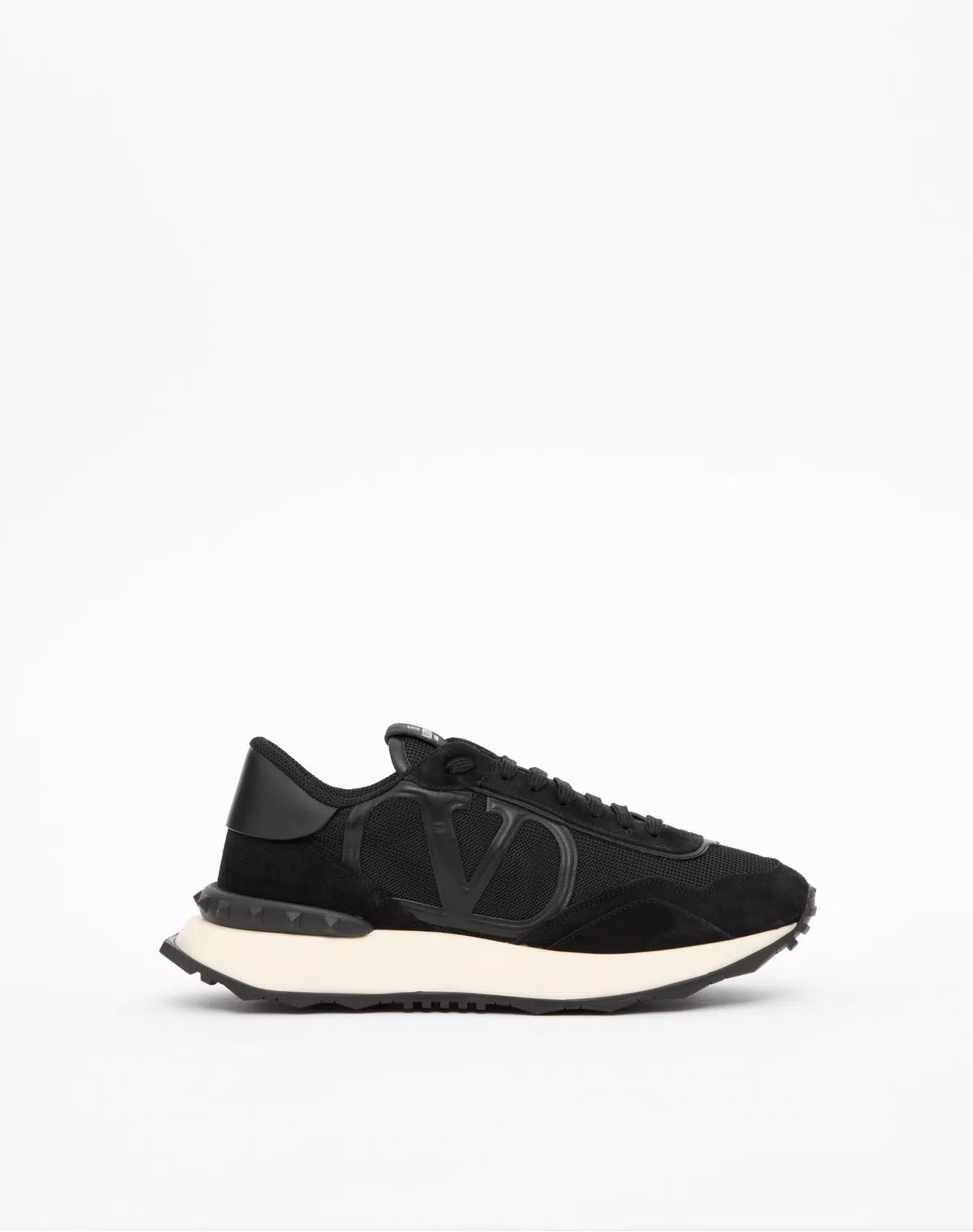 Netrunner fabric and suede trainers