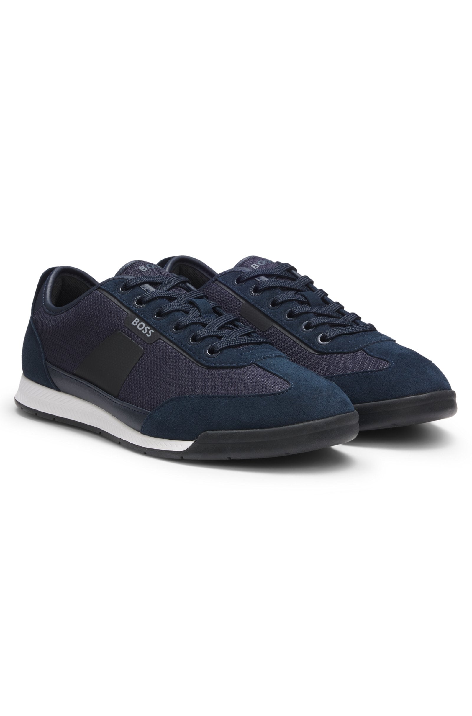 Trainers with mesh detailing