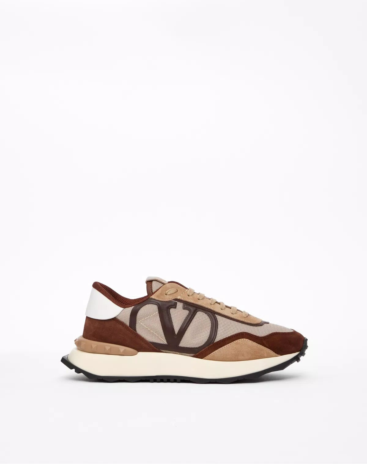 Netrunner fabric and suede trainers