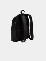West Backpack In Signature Canvas With Varsity Stripe