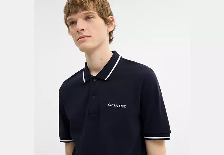 Signature Trim Polo In Organic Cotton