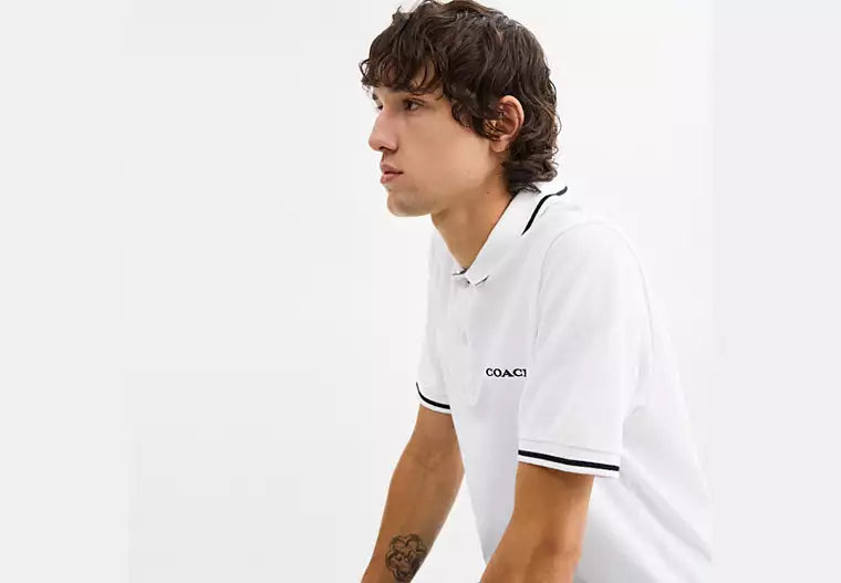 Signature Trim Polo In Organic Cotton